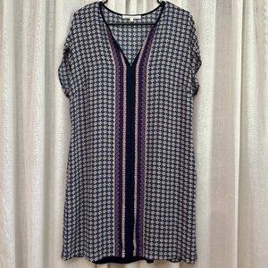 Blue Mini Shift Dress *w/ pockets*